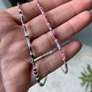 Taylor inspired seed bead necklaces/chokers